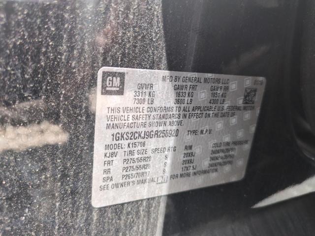 2016 GMC YUKON DENA 1GKS2CKJ9GR256920