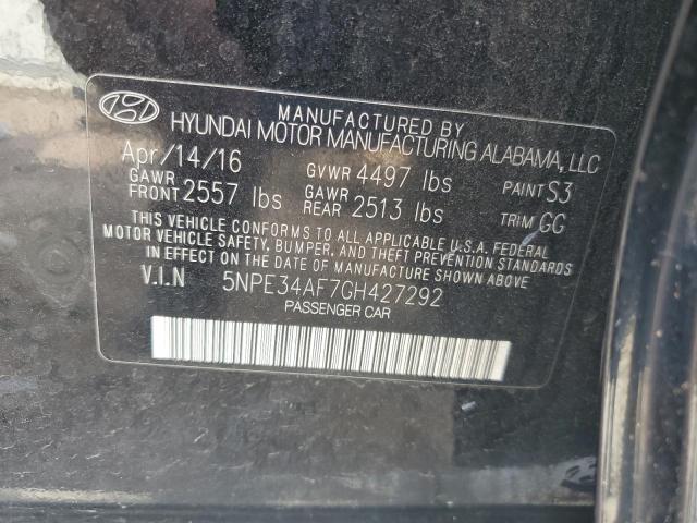 2016 HYUNDAI SONATA SPO 5NPE34AF7GH427292
