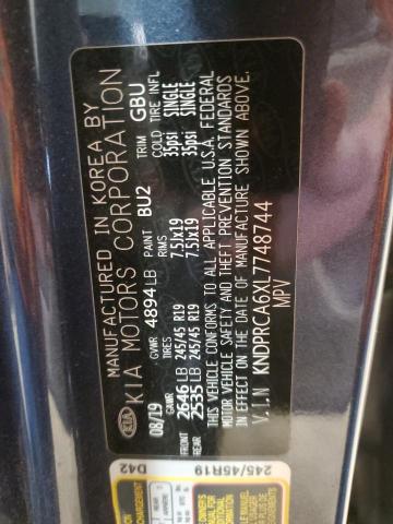 2020 KIA SPORTAGE S KNDPRCA6XL7748744