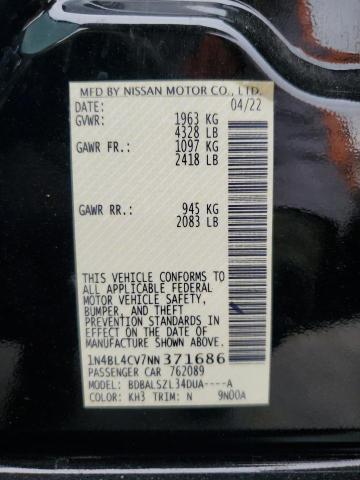 2022 NISSAN ALTIMA SR - 1N4BL4CV7NN371686