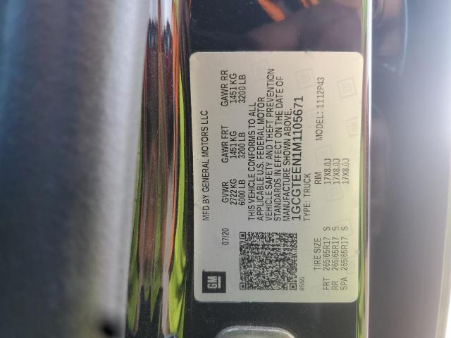 2021 CHEVROLET COLORADO Z - 1GCGTEEN1M1105671