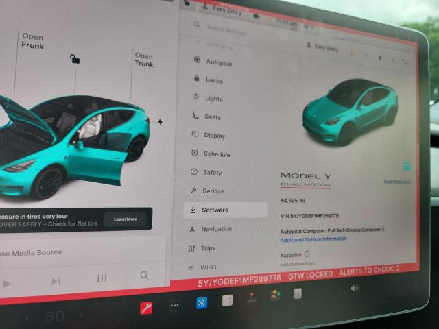 2021 TESLA MODEL Y 5YJYGDEF1MF269778