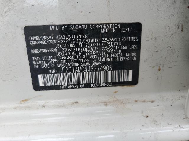 2018 SUBARU CROSSTREK JF2GTAMC4J8274905