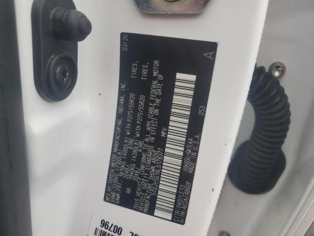 2020 TOYOTA SEQUOIA LI 5TDJY5G1XLS178377