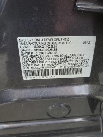 2021 ACURA ILX PREMIU 19UDE2F76MA011413
