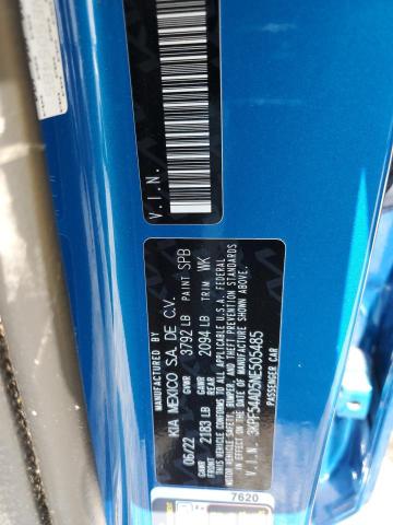 2022 KIA FORTE GT L 3KPF54AD5NE505485