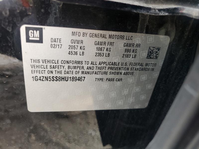 2017 BUICK LACROSSE P 1G4ZN5SS8HU189467