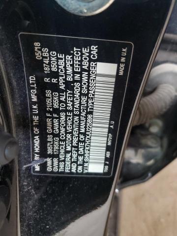 2018 HONDA CIVIC EXL - SHHFK7H7XJU225896