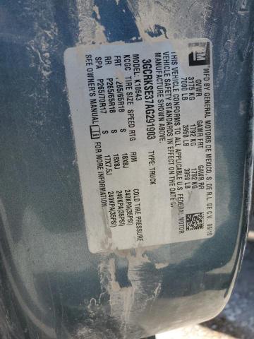 2010 CHEVROLET SILVERADO - 3GCRKSE37AG291903