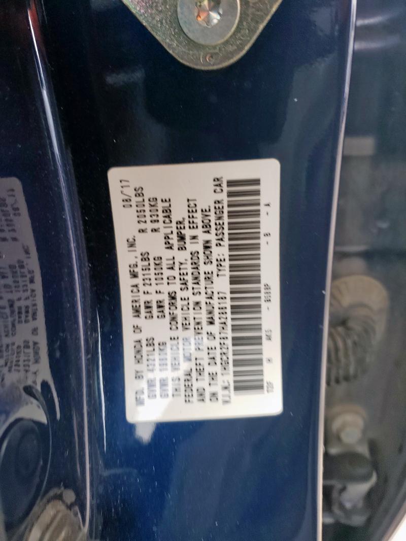 2017 HONDA ACCORD EXL - 1HGCR2F87HA286187