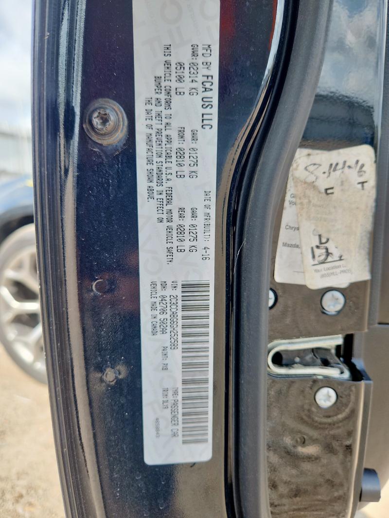 2016 CHRYSLER 300 S 2C3CCABG6GH252589