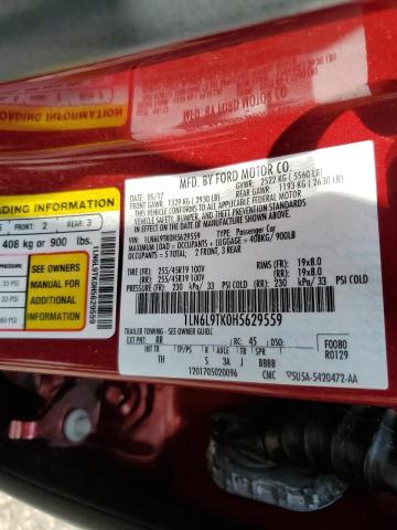 2017 LINCOLN CONTINENTA 1LN6L9TK0H5629559