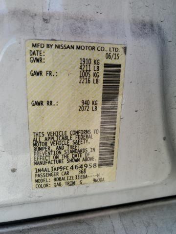 2015 NISSAN ALTIMA 2.5 - 1N4AL3AP9FC464958