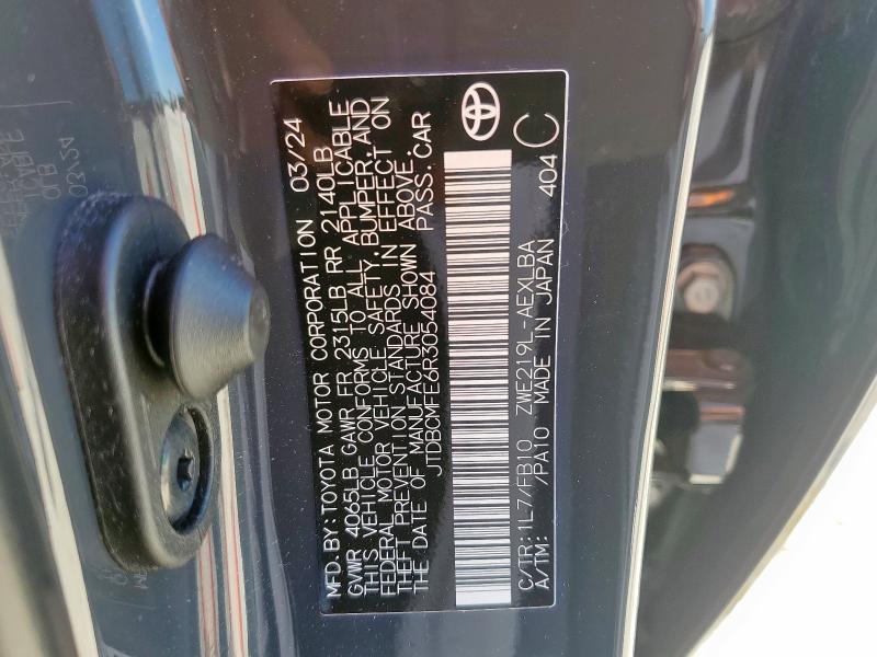 2024 TOYOTA COROLLA LE JTDBCMFE6R3054084