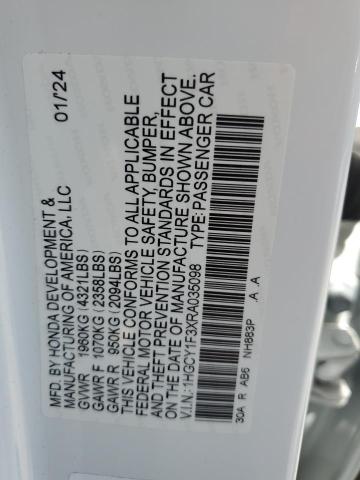 2024 HONDA ACCORD EX 1HGCY1F3XRA035098