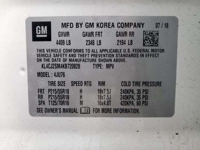 2019 BUICK ENCORE SPO KL4CJ2SM4KB720828