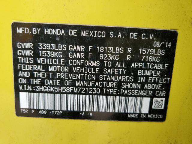 2015 HONDA FIT LX 3HGGK5H58FM721230