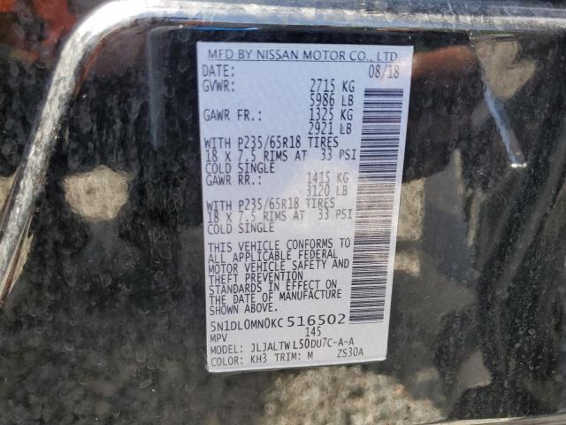2019 INFINITI QX60 LUXE - 5N1DL0MN0KC516502