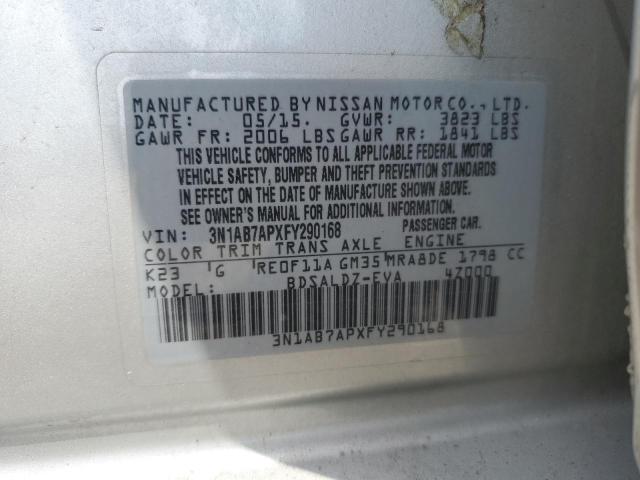 2015 NISSAN SENTRA S - 3N1AB7APXFY290168