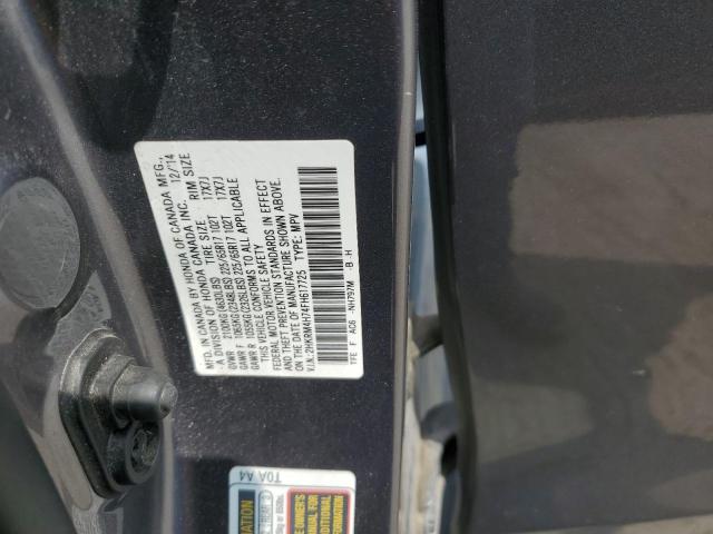 2015 HONDA CR-V EXL - 2HKRM4H74FH617725