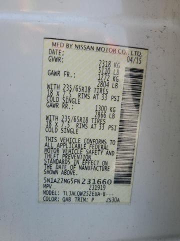 2015 NISSAN MURANO S 5N1AZ2MG5FN231660