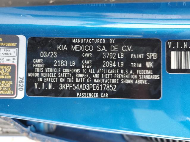 2023 KIA FORTE GT L 3KPF54AD3PE617852