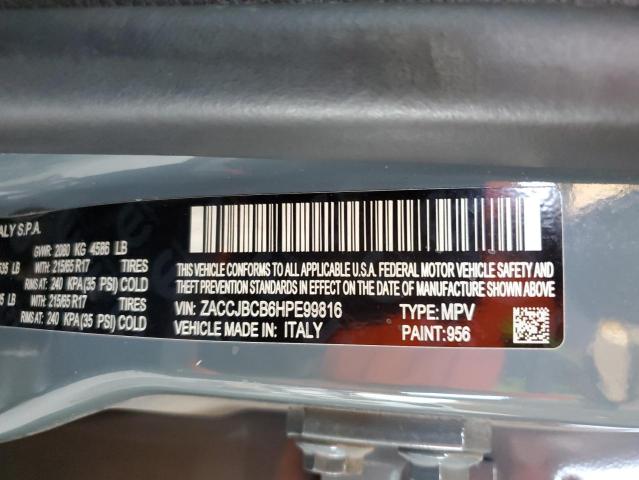 2017 JEEP RENEGADE T ZACCJBCB6HPE99816