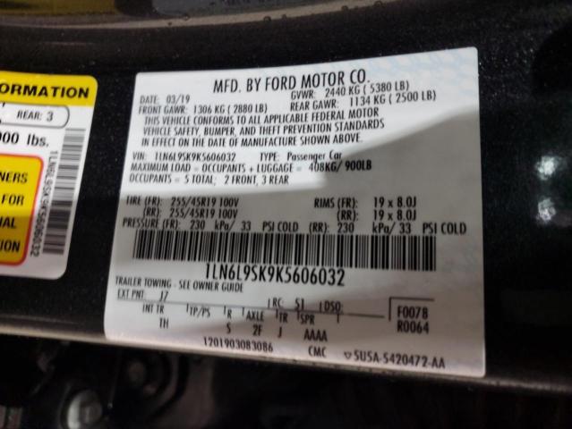 2019 LINCOLN CONTINENTA 1LN6L9SK9K5606032