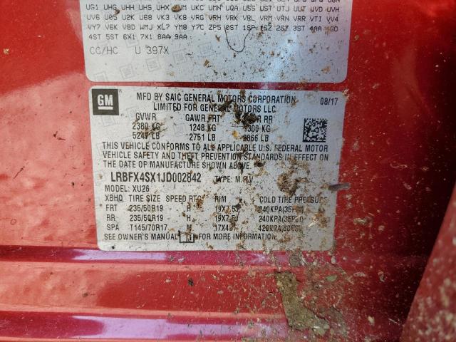 2018 BUICK ENCORE LRBFX4SX1JD002842