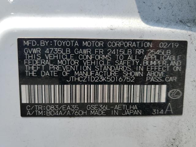 2019 LEXUS IS 350 JTHCZ1D23K5016752