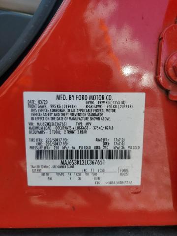 2020 FORD ECOSPORT T MAJ6S3KL2LC367651