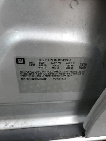 2014 CHEVROLET CRUZE LT - 1G1PC5SB2E7359360