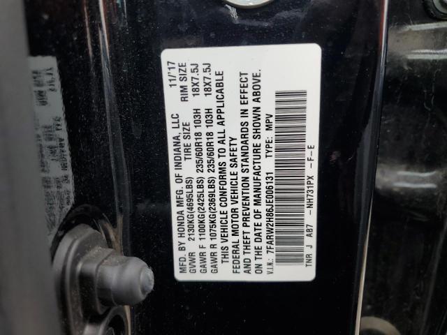 2018 HONDA CR-V EXL 7FARW2H86JE006131