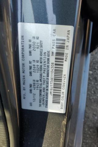2014 MAZDA 6 TOURING - JM1GJ1T56E1104308