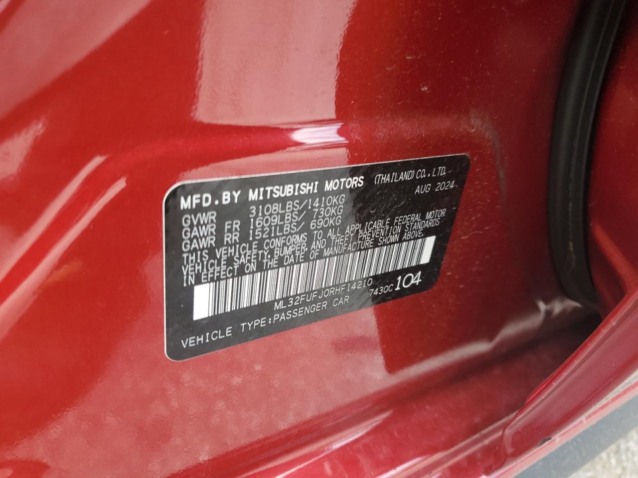 MITSUBISHI MIRAGE G4 ES