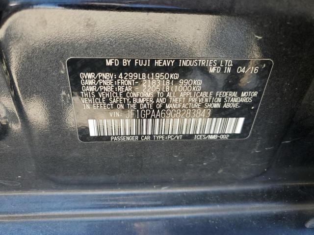 2016 SUBARU IMPREZA JF1GPAA69G8283843