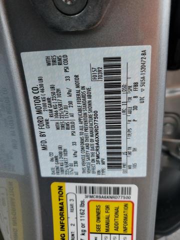 2022 FORD BRONCO SPO 3FMCR9A6XNRD77500