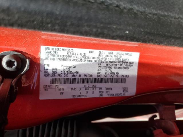 2015 FORD FOCUS SE 1FADP3FE5FL360539