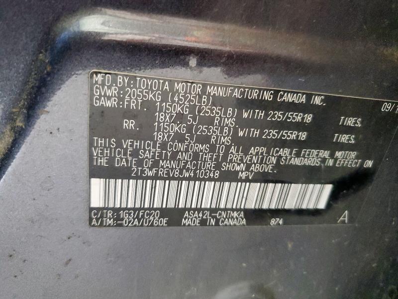 2018 TOYOTA RAV4 ADVEN - 2T3WFREV8JW410348