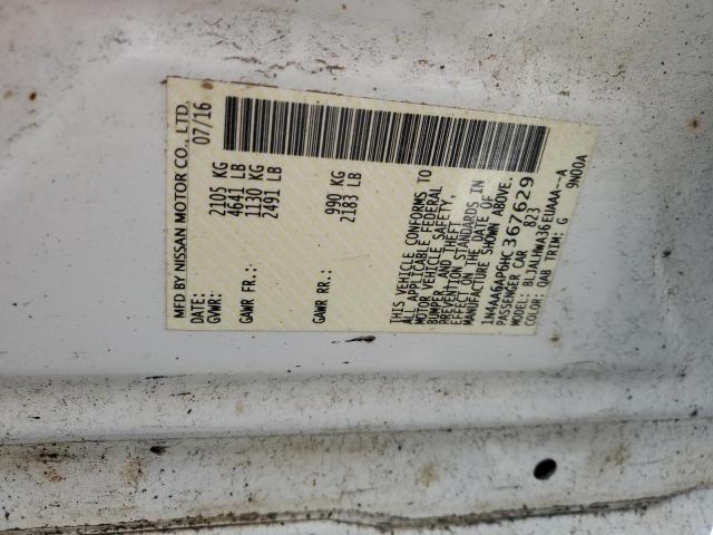 2017 NISSAN MAXIMA 3.5 - 1N4AA6AP6HC367629