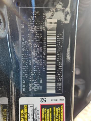 2019 TOYOTA CAMRY L - 4T1B11HK4KU836273