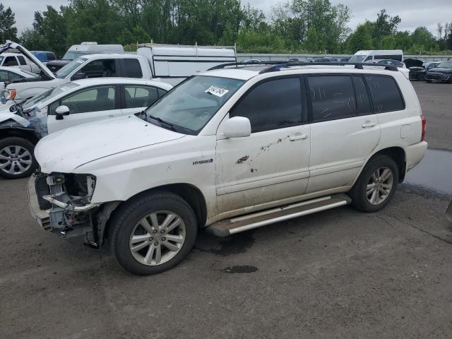 TOYOTA HIGHLANDER 2006 white  hybrid engine JTEEW21A560032809 photo #1
