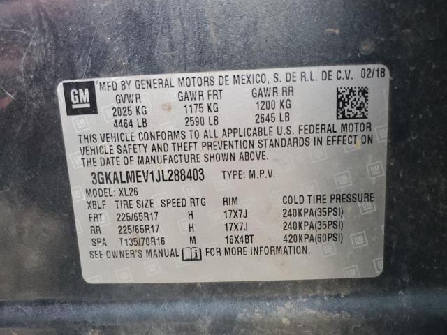 2018 GMC TERRAIN SL - 3GKALMEV1JL288403