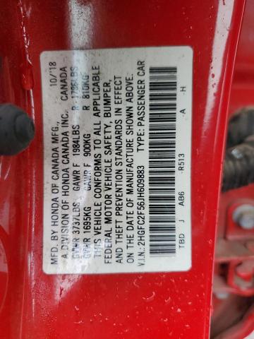 2018 HONDA CIVIC LX - 2HGFC2F56JH609883
