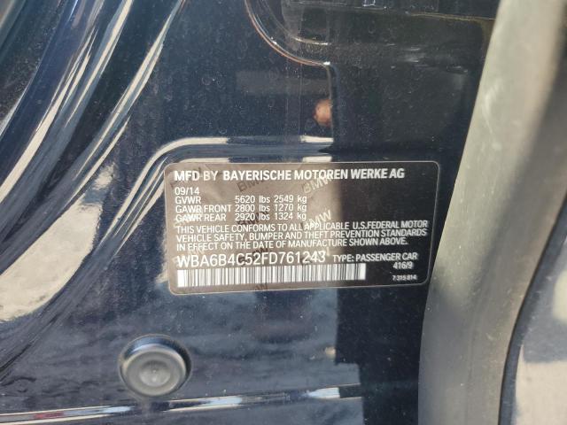 2015 BMW 650 WBA6B4C52FD761243