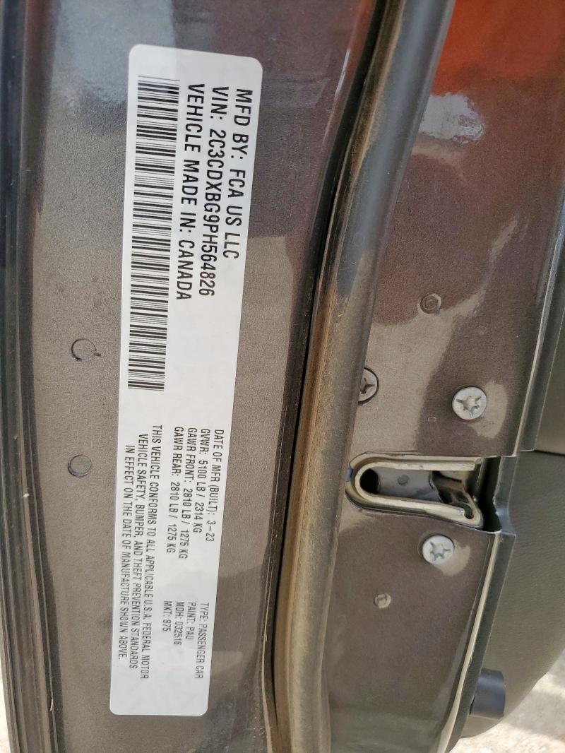 2023 DODGE CHARGER SX 2C3CDXBG9PH564826