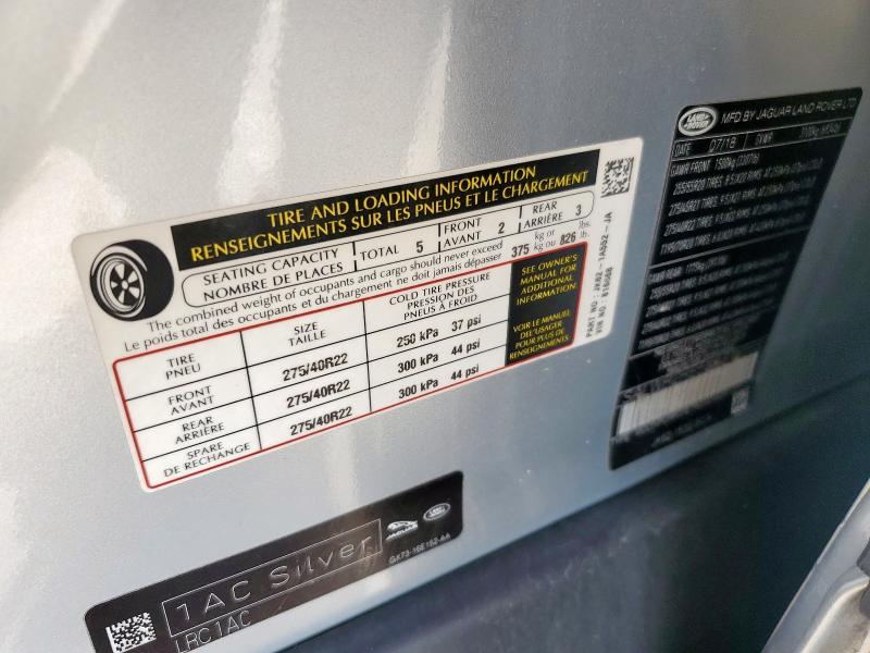 2019 LAND ROVER RANGE ROVE SALWR2RE5KA816668