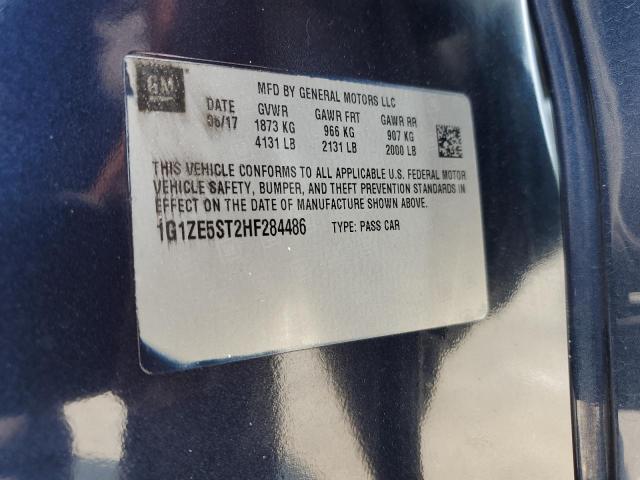 2017 CHEVROLET MALIBU LT - 1G1ZE5ST2HF284486