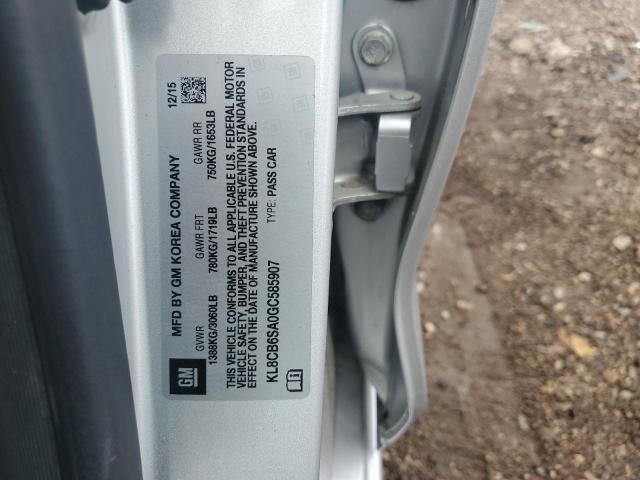 2016 CHEVROLET SPARK LS KL8CB6SA0GC585907