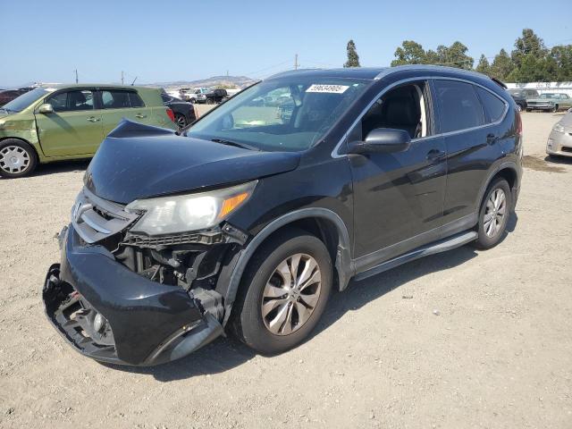 HONDA CR-V EXL 2012 black  gas 2HKRM4H76CH634098 photo #1
